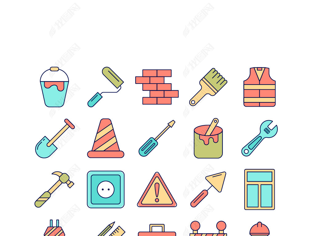 装修施工类图标