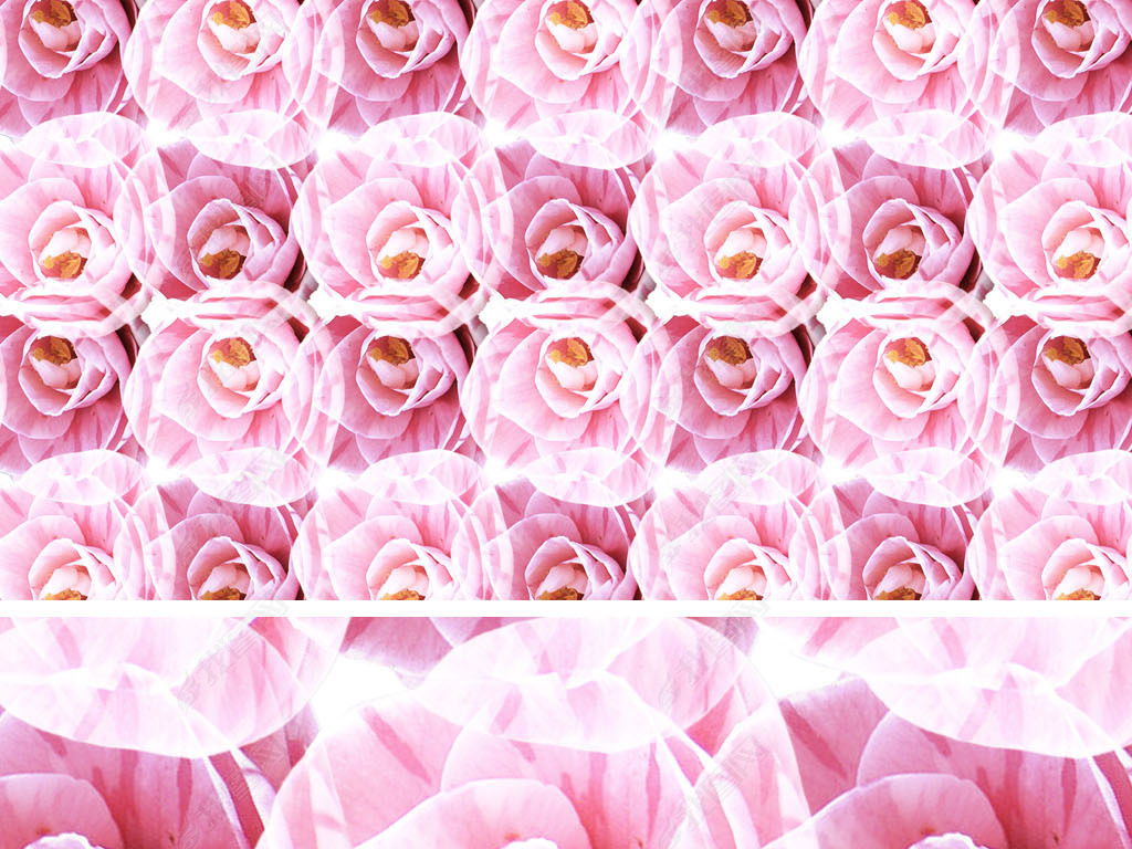 植物大花服装印花图案