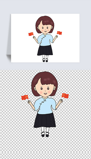 民国女学生免抠元素png五四青年节民国青年