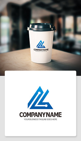 ll公司logo标志l标志矢量素材蓝色科字母tz的品牌logo创意设计tz变形