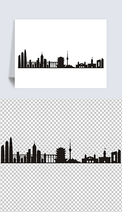 湖北省会武汉城市剪影cdr矢量图png高清图