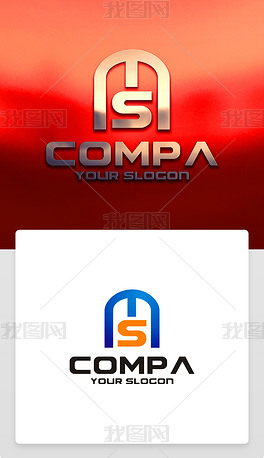 ms字母logo设计ms标志ms字母商标