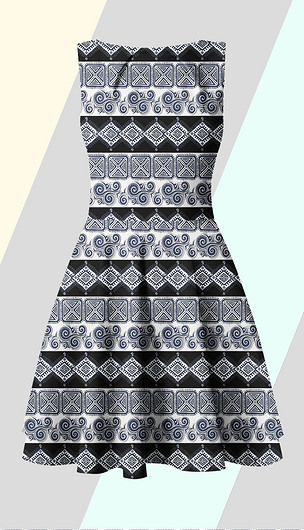 现代时尚民族纹样图案印花