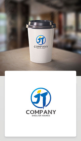 jt字母logo设计创意jt毛笔字标志赏析