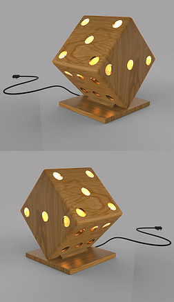 骰子灯3d模型