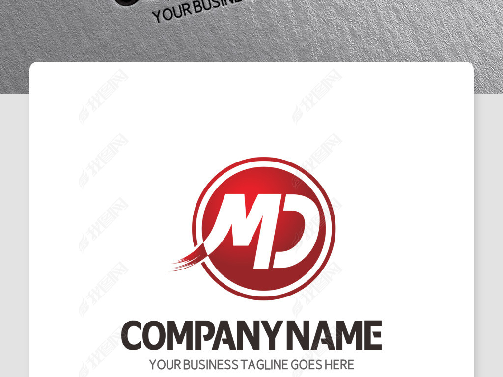 原创英文md字母logo标志设计欣赏素材模板版权可商用