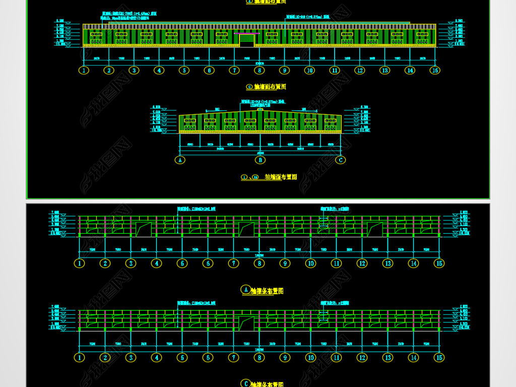 ˫48mֽṹCADʩͼ