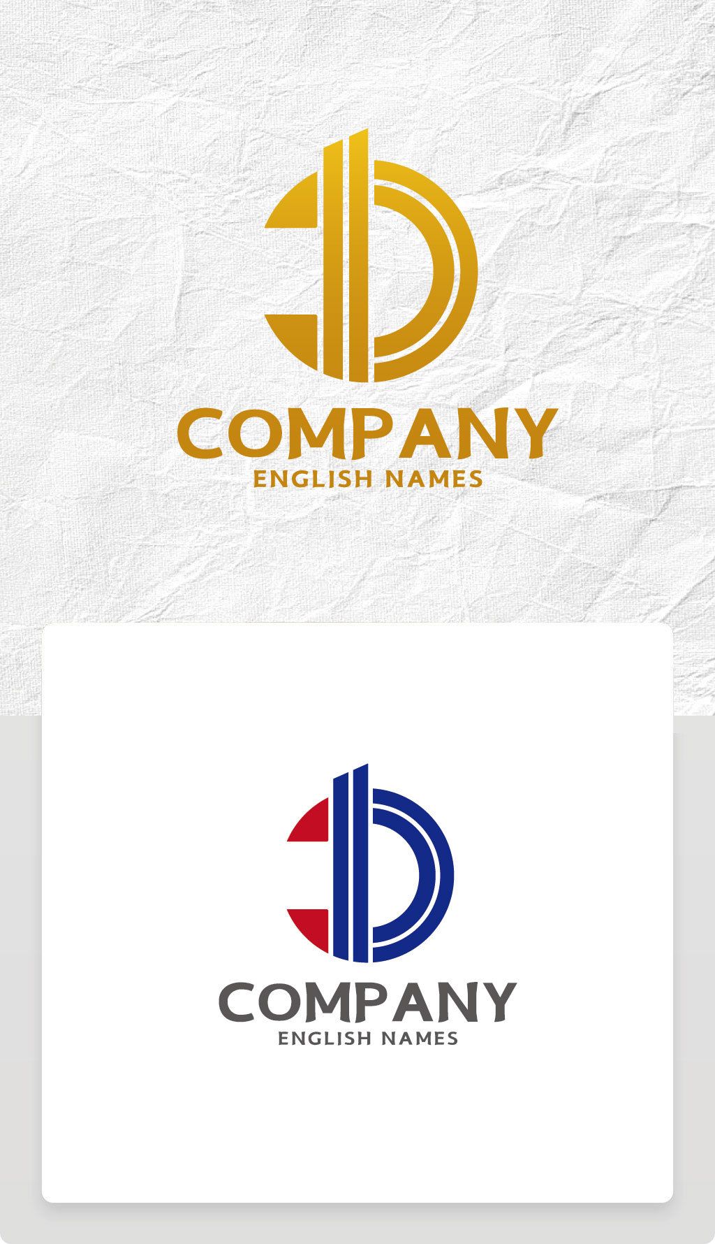 英文d字母logo标志设计欣赏ai模板