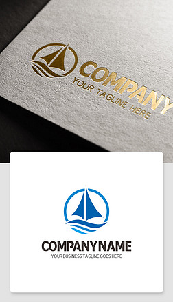 帆船的标志船帆logo设计一帆风顺赏析