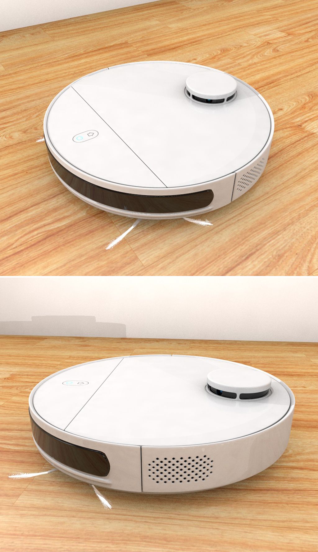 精致c4d扫地机器人3d模型