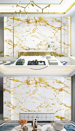奢华豪华法式皇家金箔酒店金色大理石背景墙