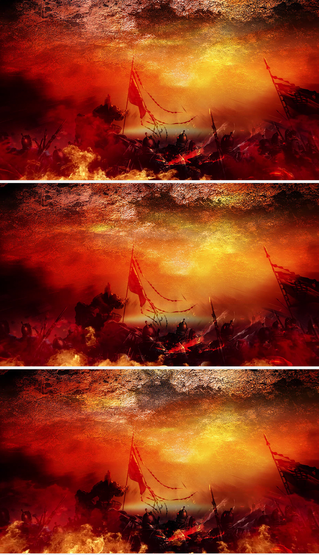 古代战争战场战火背景视频