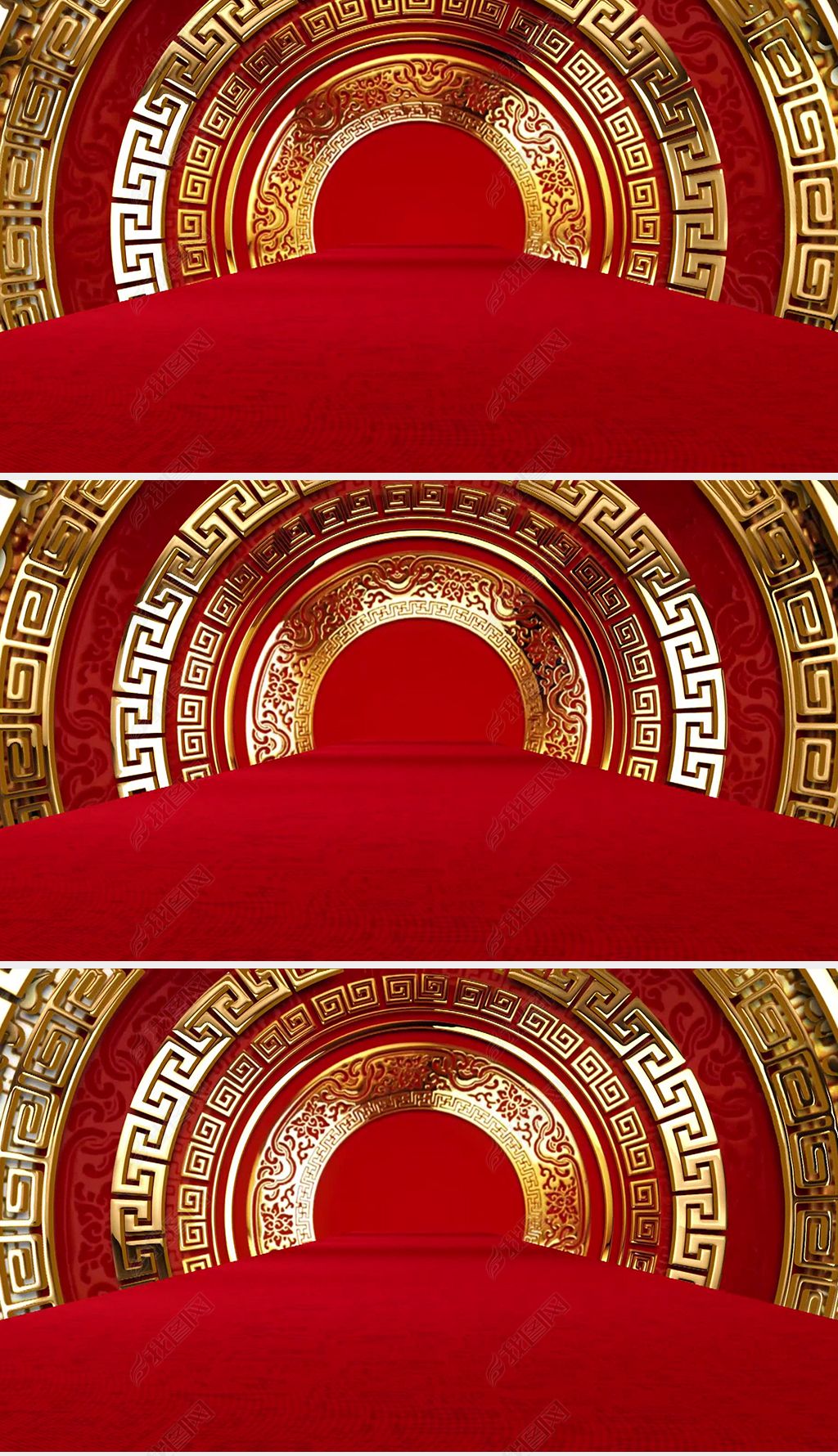 高端中国风喜庆舞台背景视频