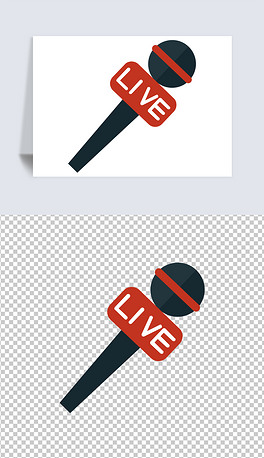 可爱卡通金话筒设计简笔画小元素免抠素材