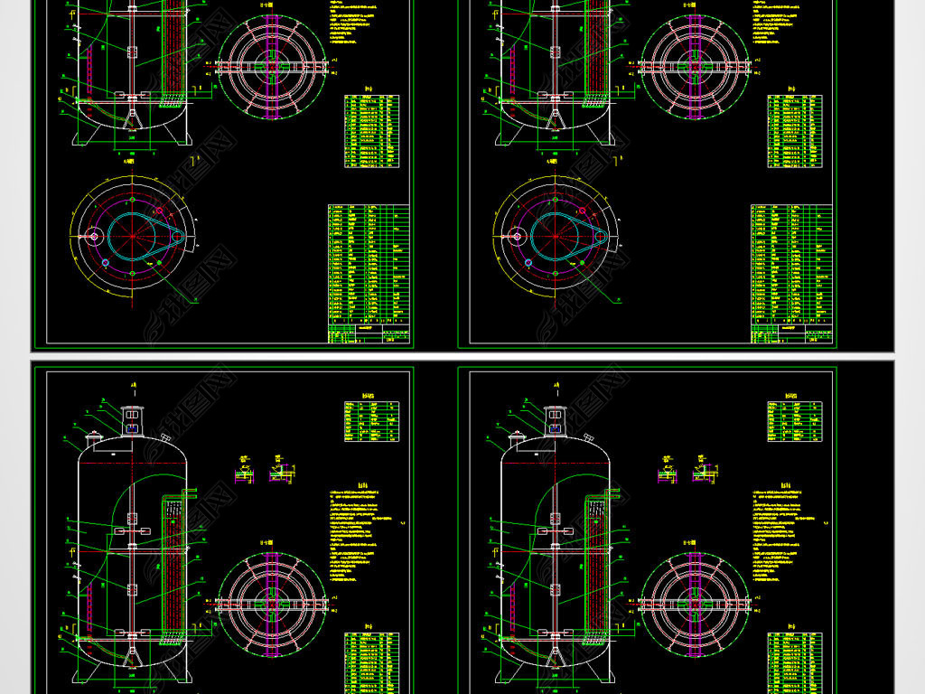 60m3ͨ緢͹CADƽͼ