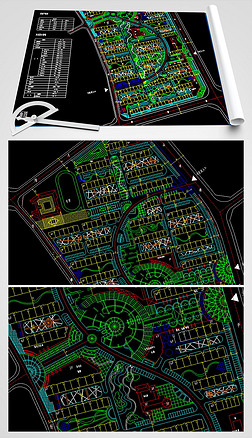 cad小区平面图