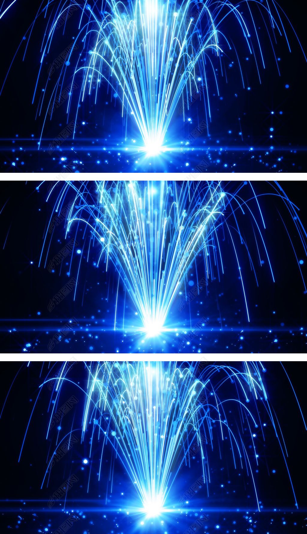 4k唯美意境粒子树仙境舞台画面背景