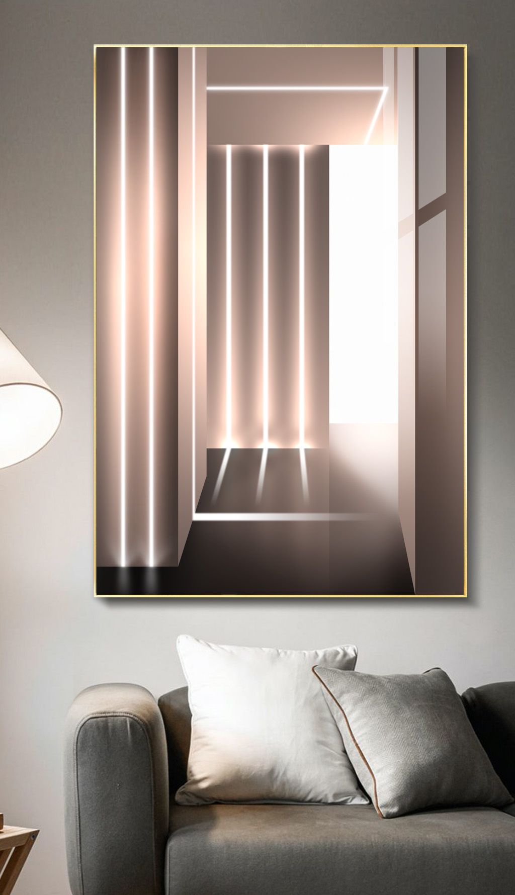 现代简约抽象后现代极简空间光影玄关装饰画素材简介我图网提供现代