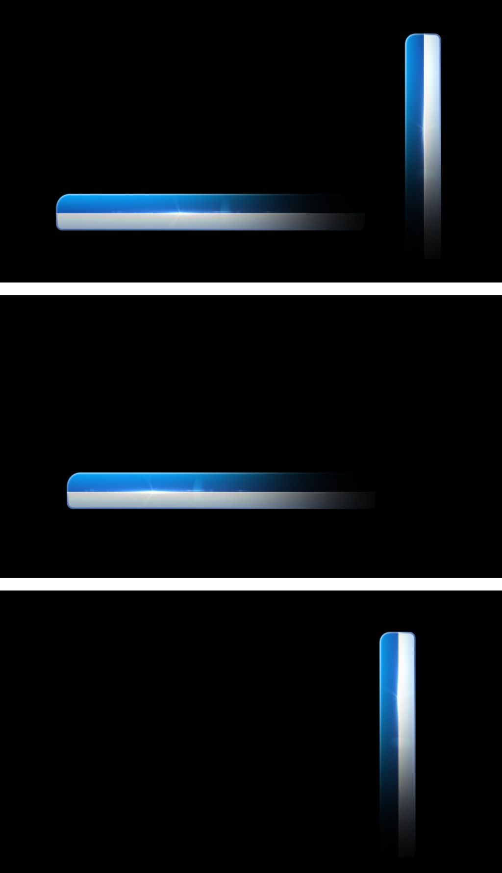 4k蓝白新闻人名字幕条横竖两版