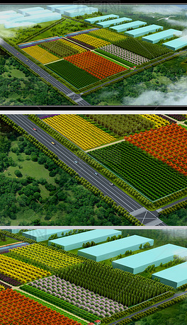 苗圃绿化景观鸟瞰图psd分层源文件设计素材下载-编号24127266-彩色