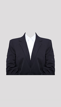 衣服剪裁素材家居图案|女士女生正装标准照证件照衣服素材