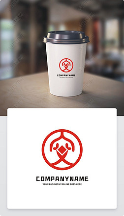 圆形安字钱币标志设计