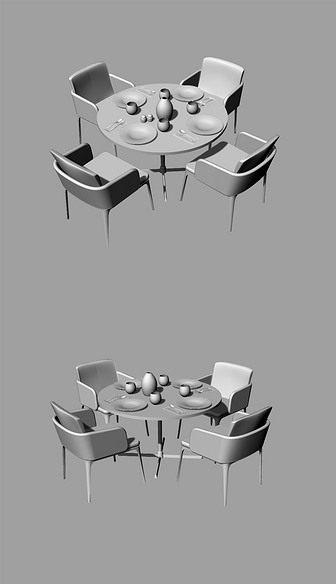 桌椅家具3D模型