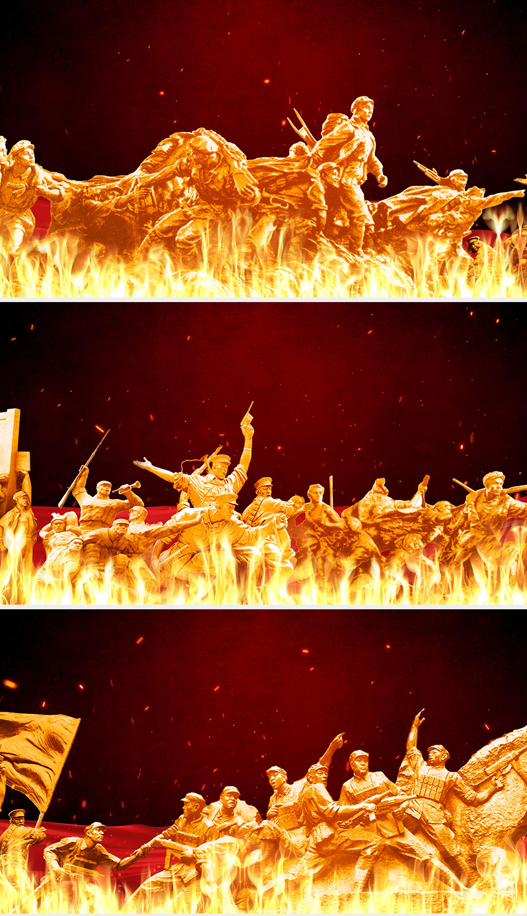 4k红色革命军人雕塑战争年代纪录片背景下载-编号24165774-led视频