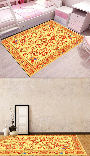 欧式古典宫廷经典皇家高档卷叶纹贵族酒店用地毯