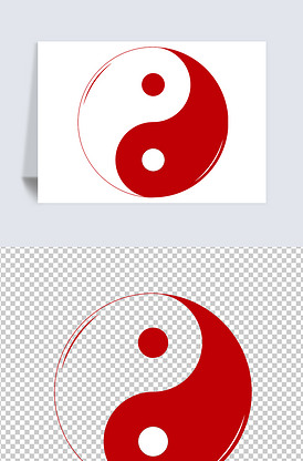 中国风太极阴阳五行八卦图png免扣.