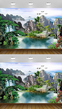 持续更新设计模板下载_山水画设计师作品-我图网