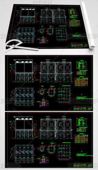 2x670T-H¯׽ṹCADͼCADе