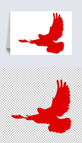 和平鸽子动物剪影矢量免扣元素png素材ai