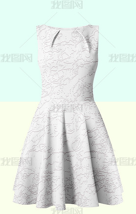 时尚抽象花纹元素服装裙子印花图案