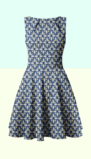 民族风时尚花纹服装裙子印花图案