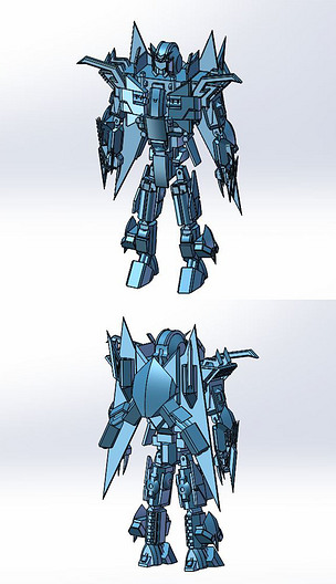 铠甲机器人实体模型(含stp)