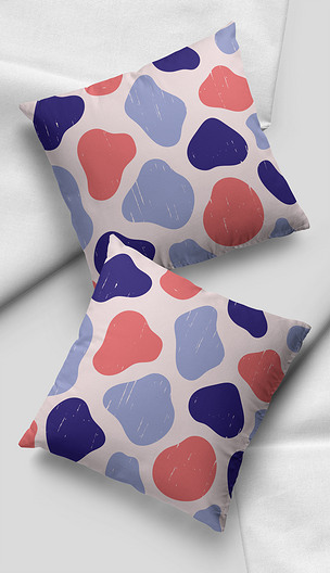 2021时尚复古ins风抽象奶牛纹图案印花抱枕