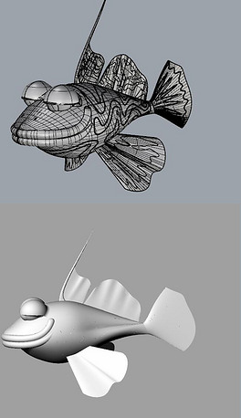 游泳美人鱼年年有鱼金属壁画鱼骨架修饰画犀牛3d模型鱼治疗矢量白色鱼