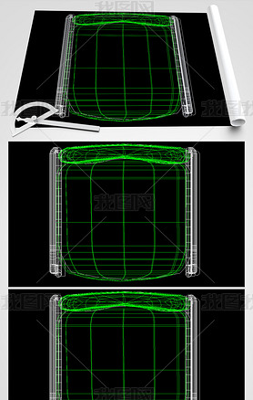 CAD椅子立面设计下载