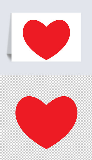 红色爱心图案矢量ai爱心图案心型爱心ai