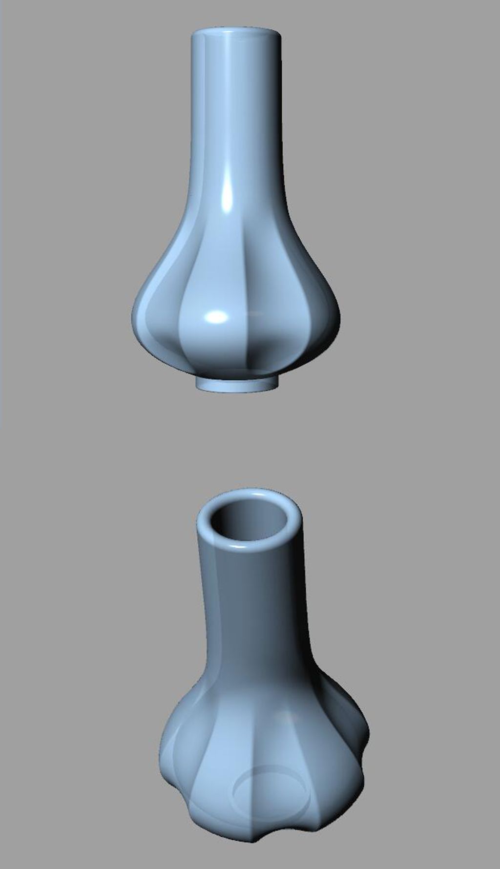 渐消面花瓶玻璃瓶子犀牛模型3d模型obj模型