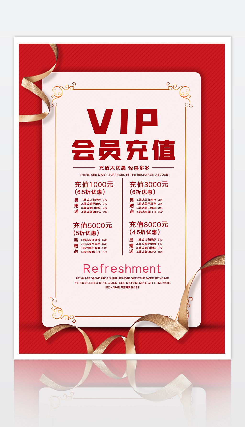 会员充值海报动促销