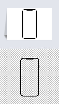 手机边框免抠元素|苹果手机边框