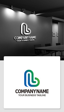 L形logo设计L型标志淘宝店铺logo标志