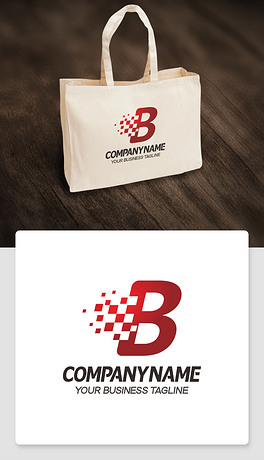 英文b字母logo设计b型标志高端标志模版