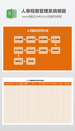 人事档案管理系统模版