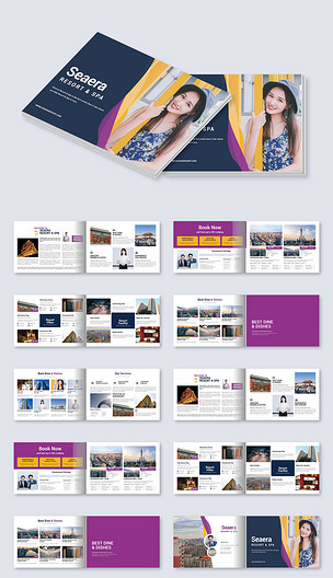 原创时尚大气摄影画册个人作品集cdr设计模板-版权可商用