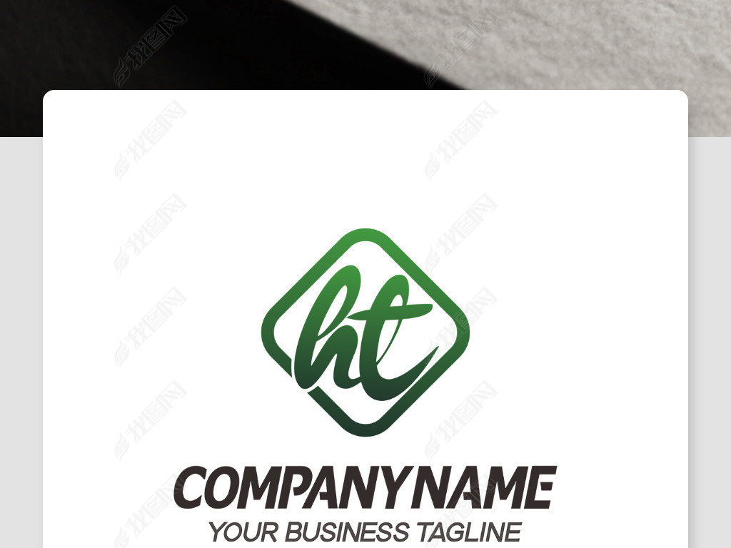 原创带ht的logo设计ht形标志代表徽标效果图版权可商用