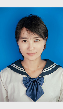 美女学生jk制服形象照证件照高清人像摄影图