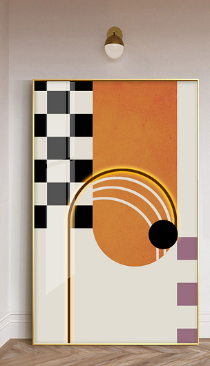 现代简约抽象艺术爱马仕千禧极繁装饰画